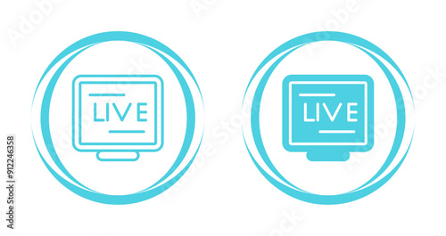 Free Download Live Stream Vector Icon - GFXLoad