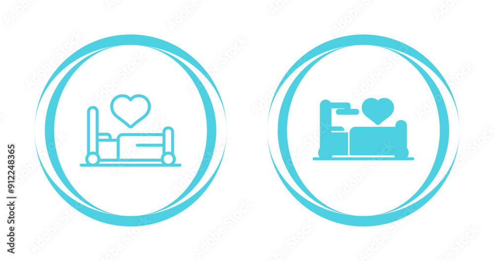 Bed Vector Icon Bed Vector Icon
