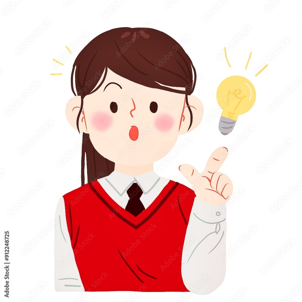 a girl is thinking and coming up with ideas a girl is thinking and coming up with ideas