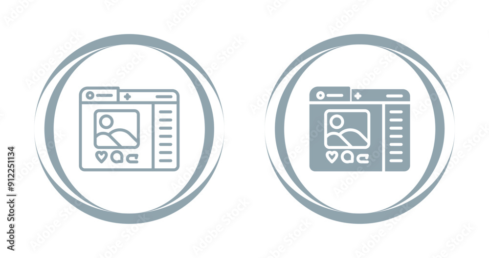 Social Media Vector Icon Social Media Vector Icon