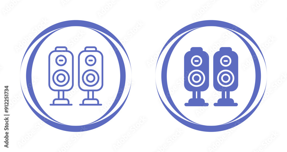 Speakers Vector Icon Speakers Vector Icon