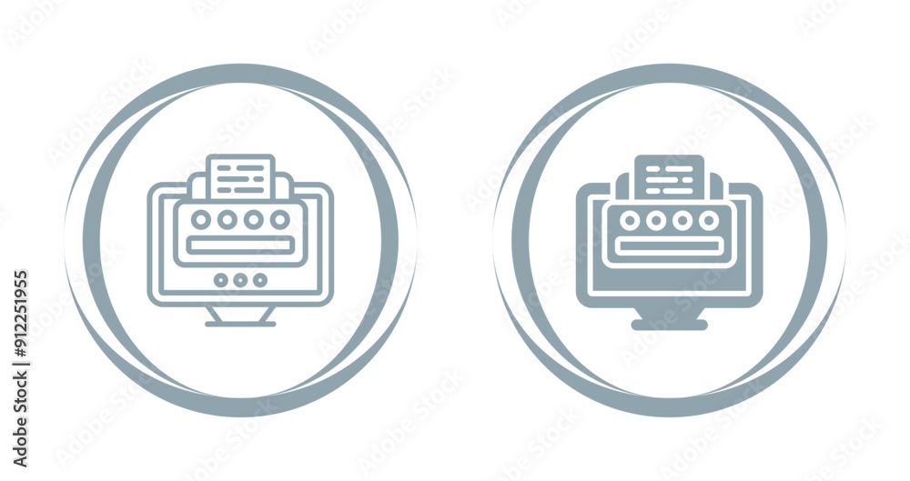 Printer Vector Icon Printer Vector Icon