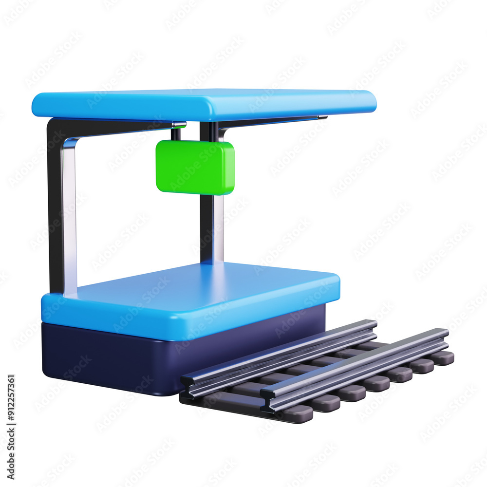 train station 3d render icons train station 3d render icons