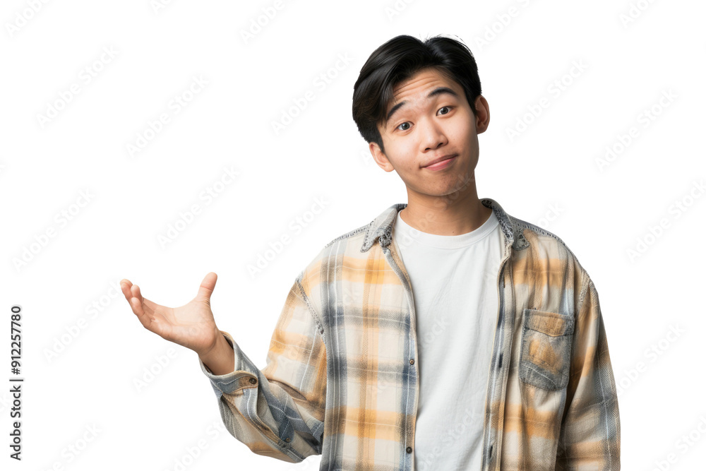 young asian man questioning gesture isolated on white or transparent png young asian man questioning gesture isolated on white or transparent png
