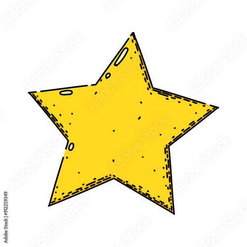 brightness star hand drawn. space galaxy, universe shine, glow twinkle brightness star vector sketch. isolated color illustration