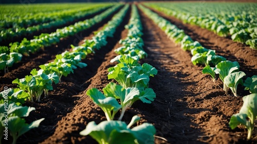 rows of turnips in the garden background farm concept backdrop 3