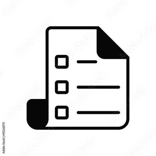 Candidate List vector icon