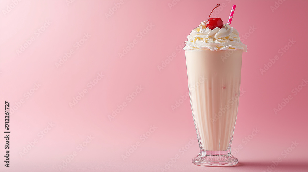 vanilla ice cream with strawberry on solid backgroun vanilla ice cream with strawberry on solid backgroun