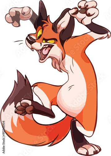 Cunning Fox Trying To scare