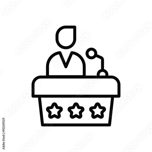 Campaign Trail vector icon