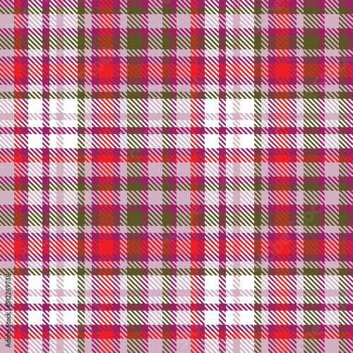 Tartan Plaid Vector Seamless Pattern. Traditional Scottish Checkered Background. Flannel Shirt Tartan Patterns. Trendy Tiles for Wallpapers.