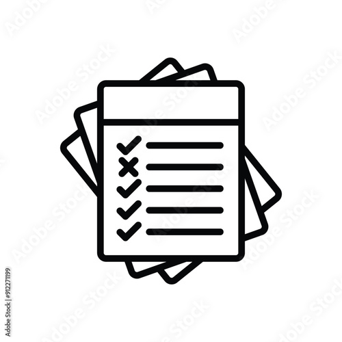 Ballot Paper vector icon