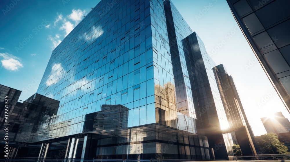 Naklejka premium Reflective Glass Skyscraper