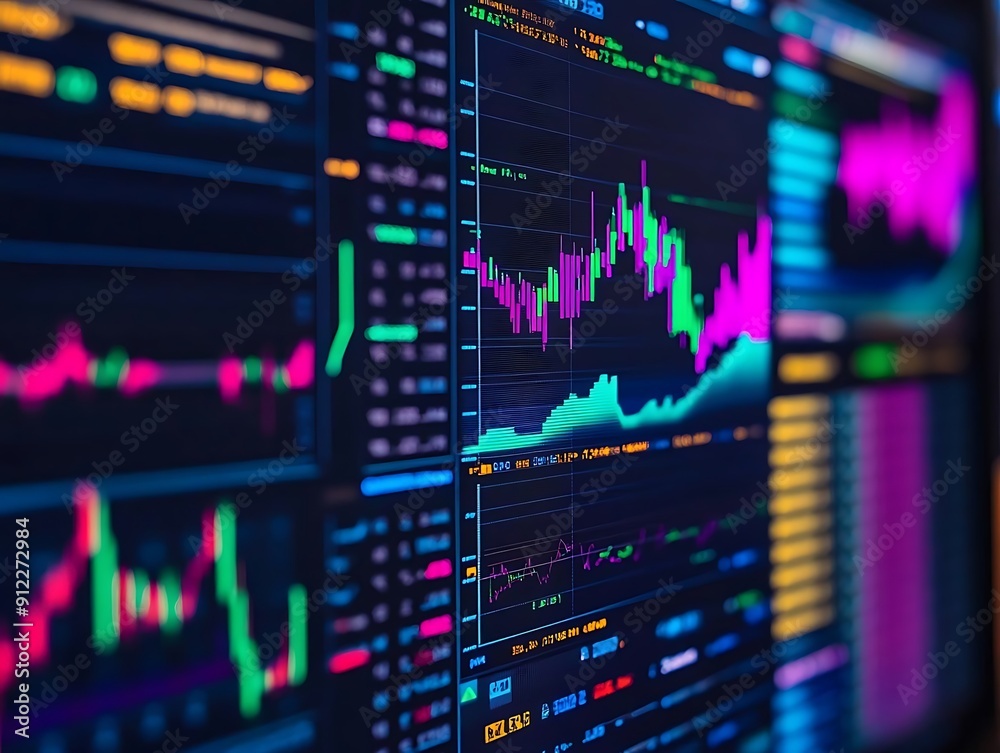Close-up Photo of a Computer Screen with Financial Data and Charts Close-up Photo of a Computer Screen with Financial Data and Charts