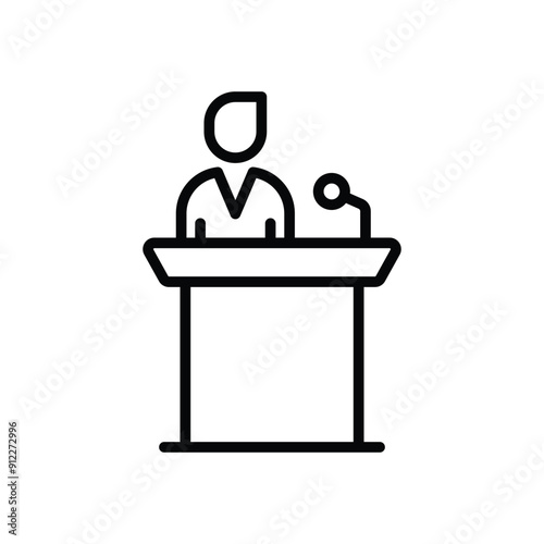 Campaign Speech vector icon