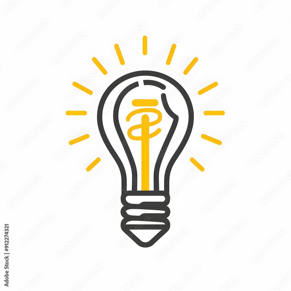 Light Bulb Idea Concept Illustration Light Bulb Idea Concept Illustration