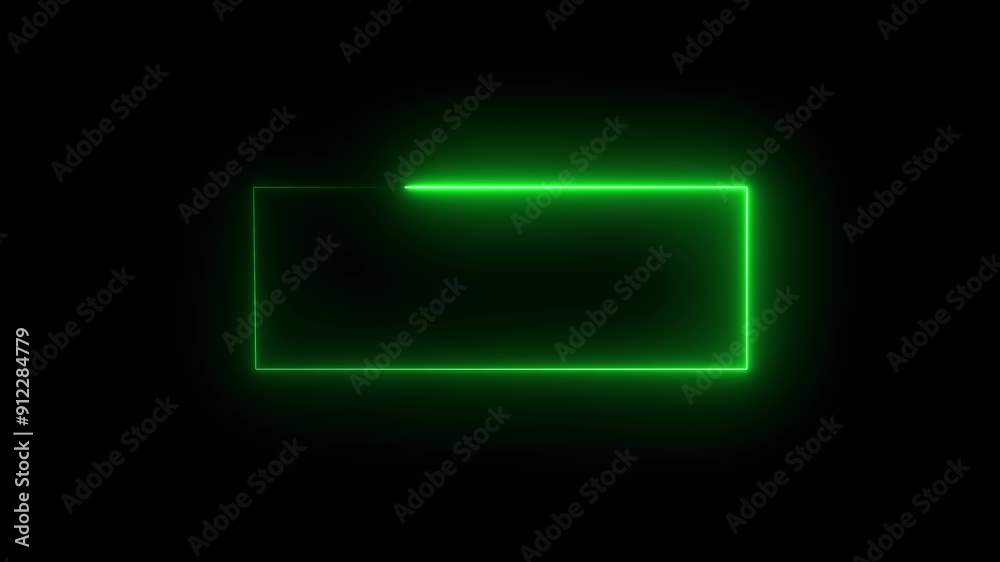 Glowing Neon light rectangle frame loading icon background in retro style, Glowing Neon light rectangle frame loading icon background in retro style,