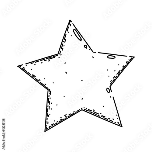brightness star hand drawn. space galaxy, universe shine, glow twinkle brightness star vector sketch. isolated black illustration