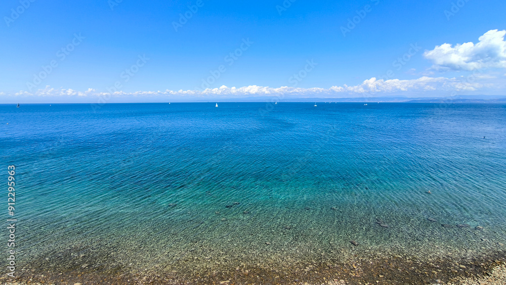 Adriatic Sea landscape by the Piran, Slovenia Adriatic Sea landscape by the Piran, Slovenia