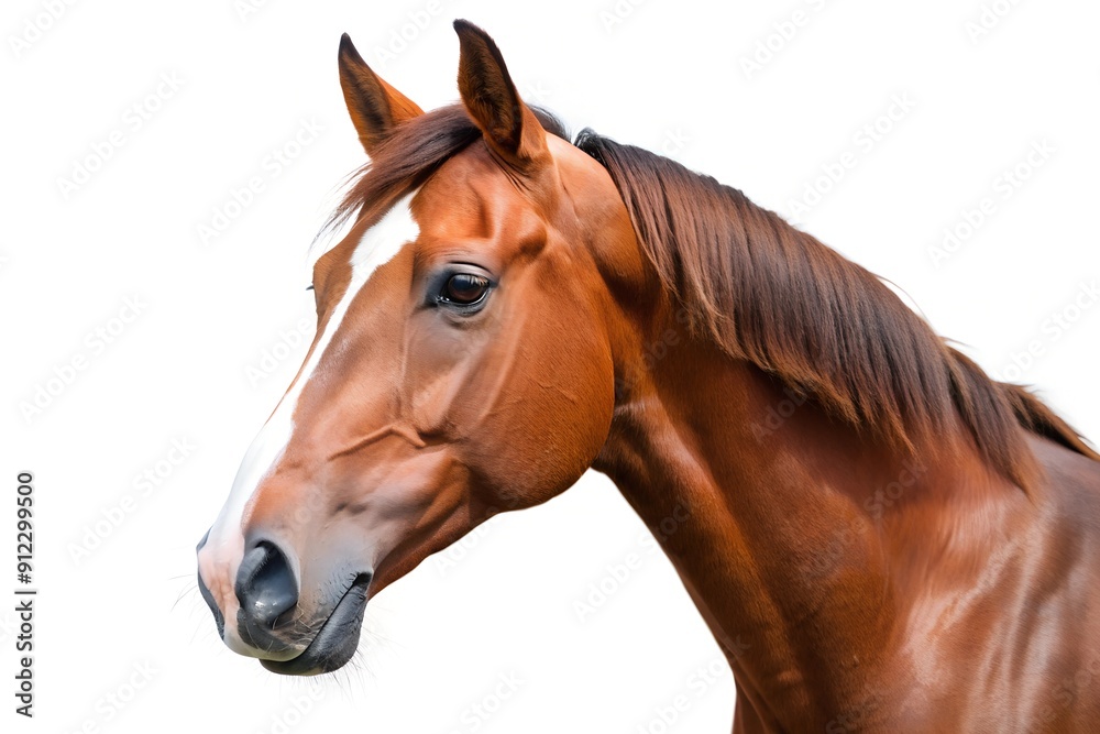 Obraz premium horse head isolated on white