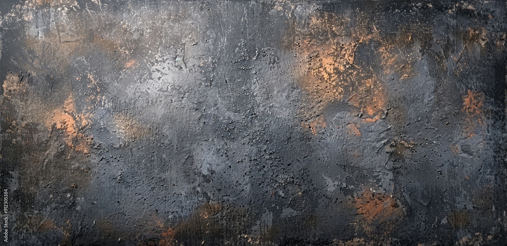 Abstract Dark Textured Background with Silver and Copper Accents Abstract Dark Textured Background with Silver and Copper Accents
