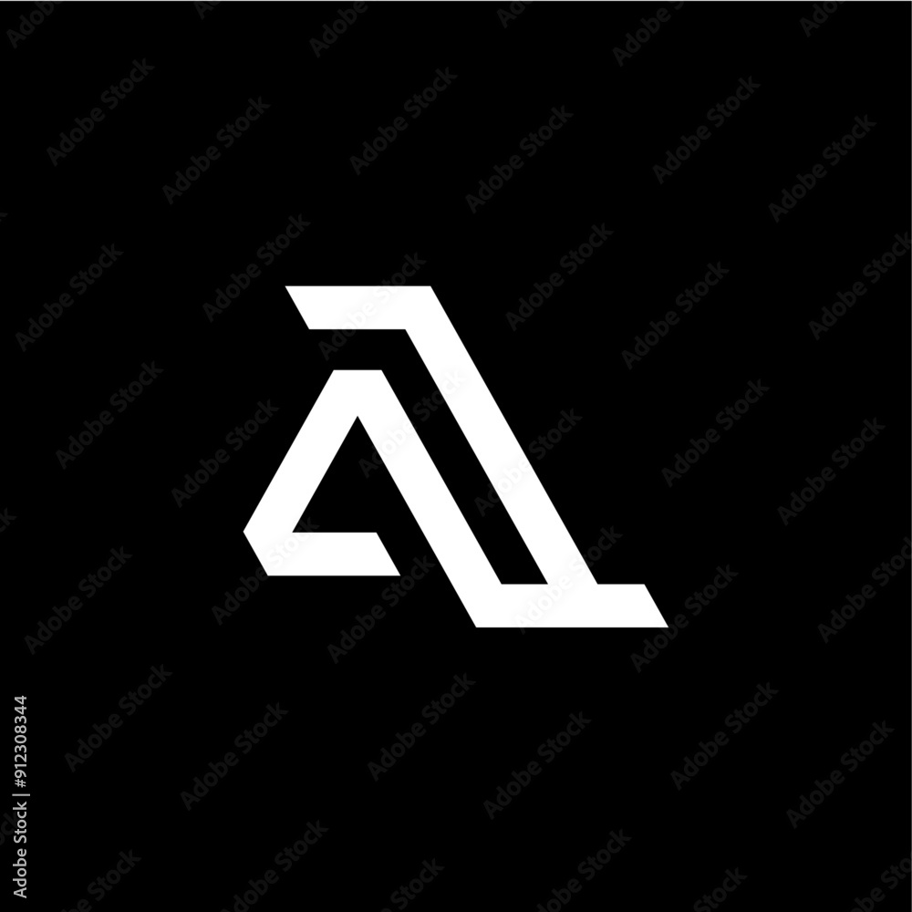 Fototapeta premium lambda logo vector icon illustration 