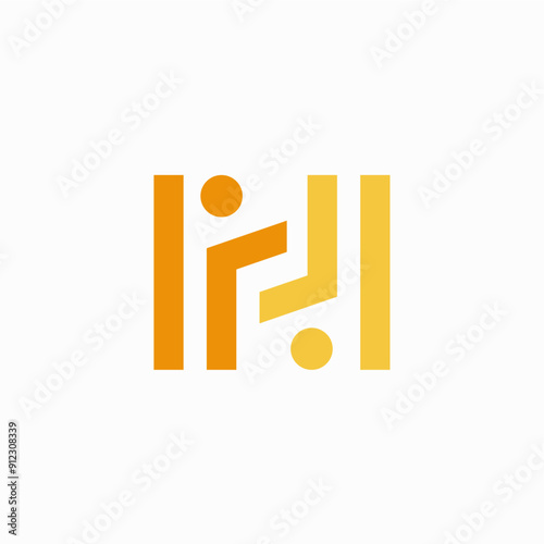 people human team work family logo H letter vector icon illustration	
