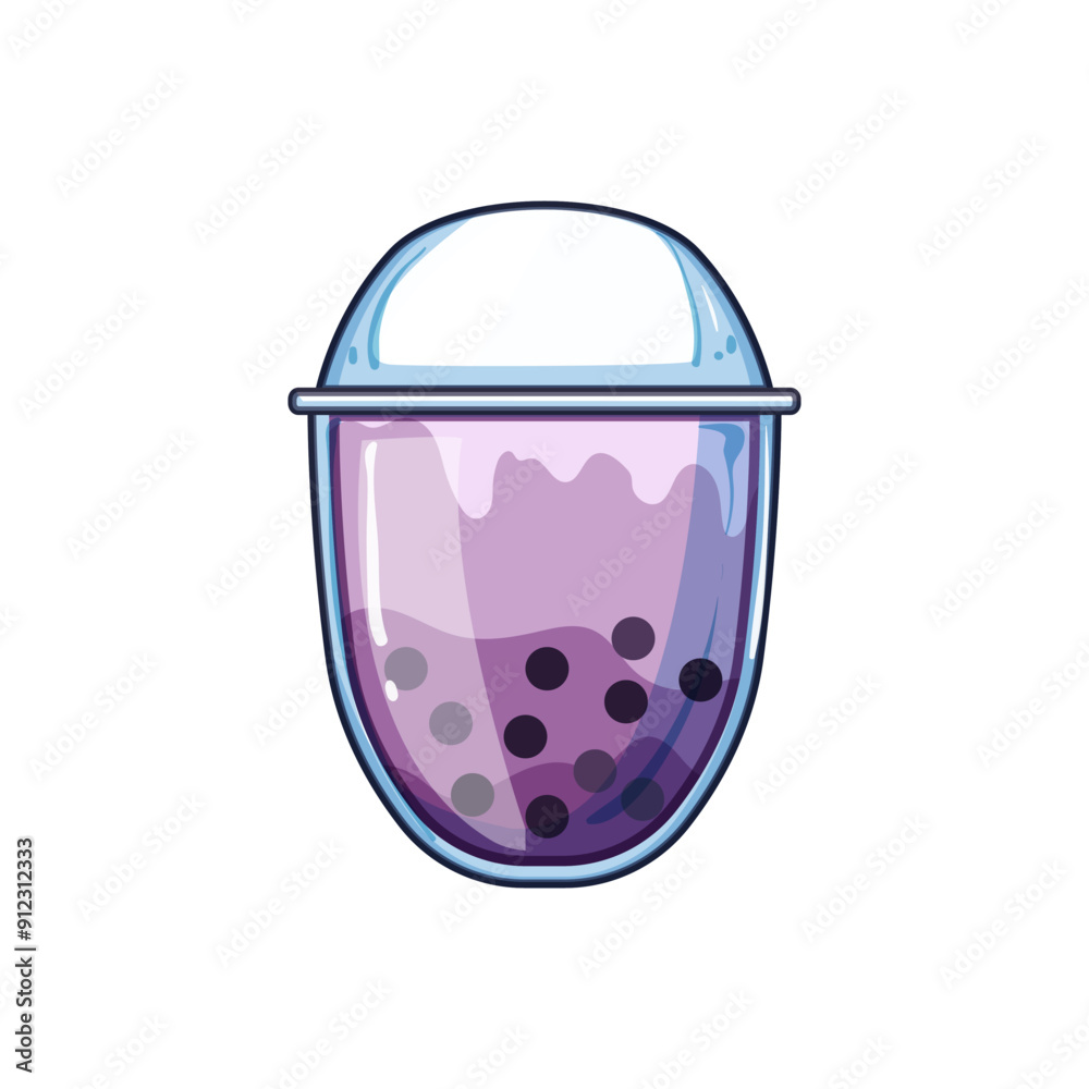 beverage bubble tea cartoon. ice asian, cup black, liquid cola beverage bubble tea sign. isolated symbol vector illustration beverage bubble tea cartoon. ice asian, cup black, liquid cola beverage bubble tea sign. isolated symbol vector illustration