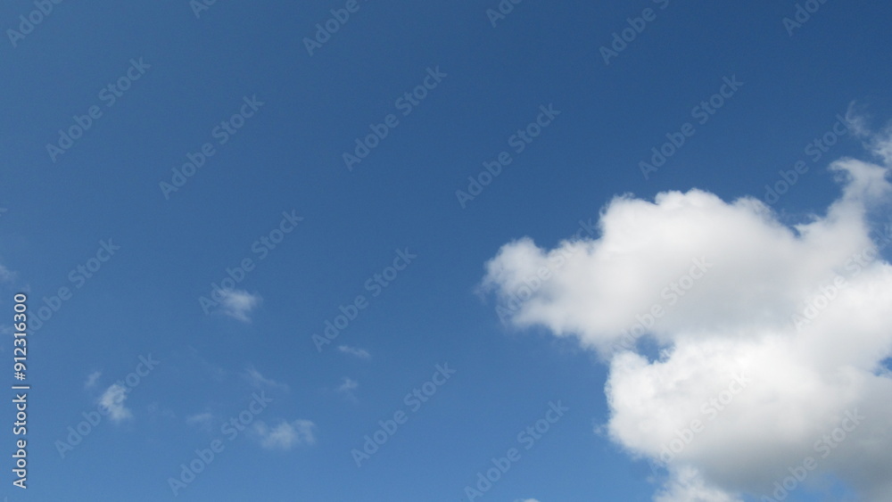 Blue sky background. sky and white clouds. warm weather. Blue sky background. sky and white clouds. warm weather.