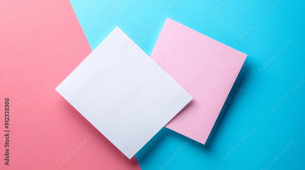 Blank coupon with a soft, pastel color background Blank coupon with a soft, pastel color background