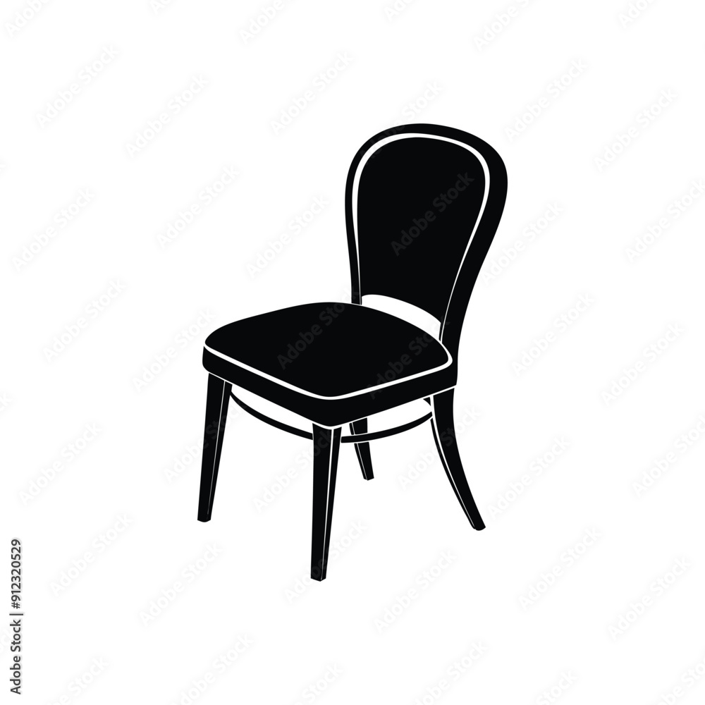 Creative Chair Silhouette Vector