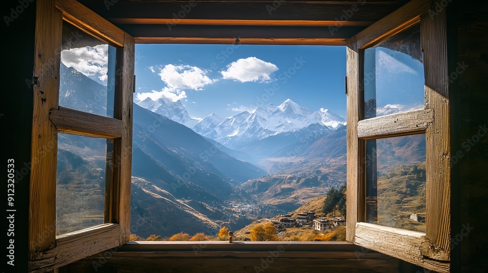 beautiful mountain view from inside the house beautiful mountain view from inside the house