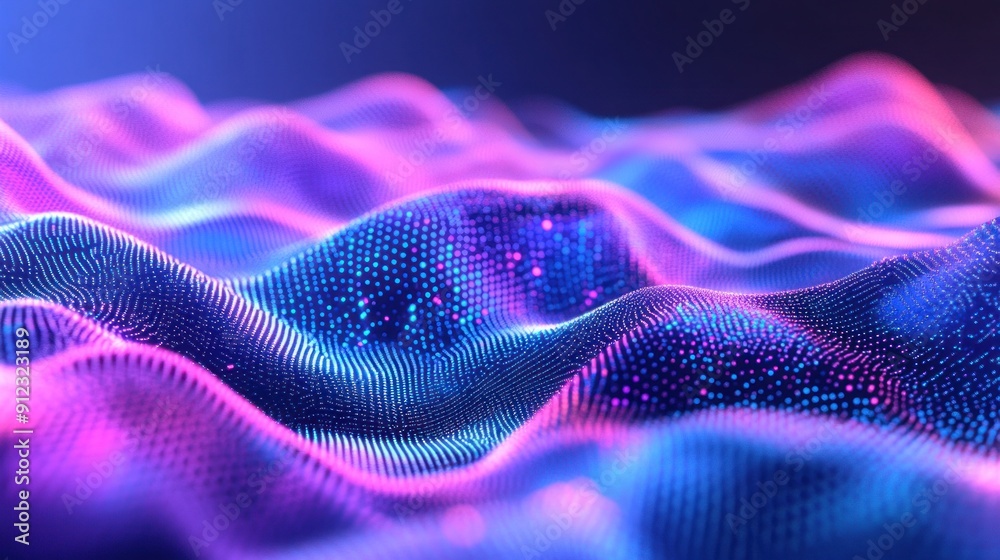 Abstract Digital Landscape with Vibrant Hues Abstract Digital Landscape with Vibrant Hues