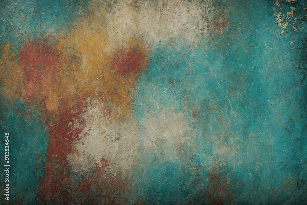 Fototapeta premium Rusty metal texture. Background made of shabby metal with patina, abrasions, traces of oxidation