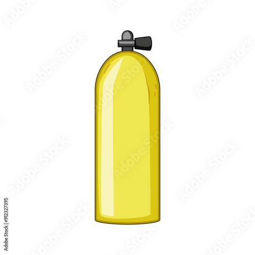 isometric diving cylinder cartoon. realistic sitting, co2 snorkeling, man bottle isometric diving cylinder sign. isolated symbol vector illustration