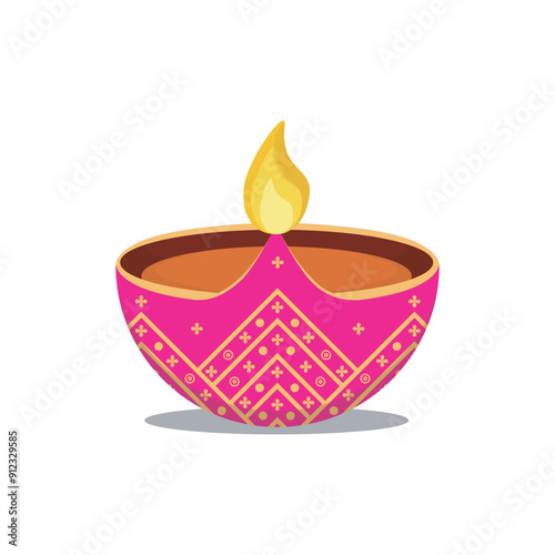 Happy Diwali Illustration