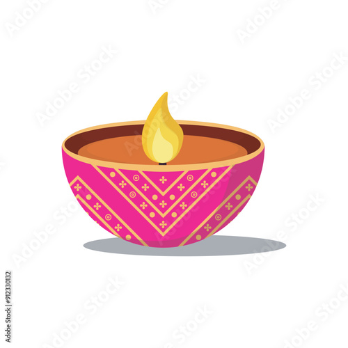 Happy Diwali Illustration