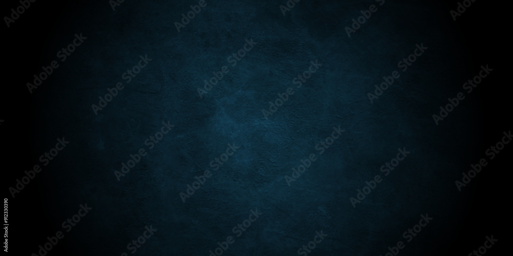 Fototapeta premium Abstract dark black and blue stone grungy wall backdrop texture background. Blank black concrete texture surface background. dark texture chalk board and black board background.