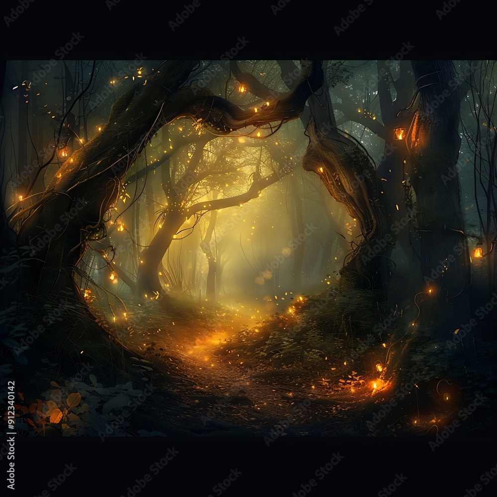 The path to the magical land is hidden deep in the enchanted forest. The path to the magical land is hidden deep in the enchanted forest.