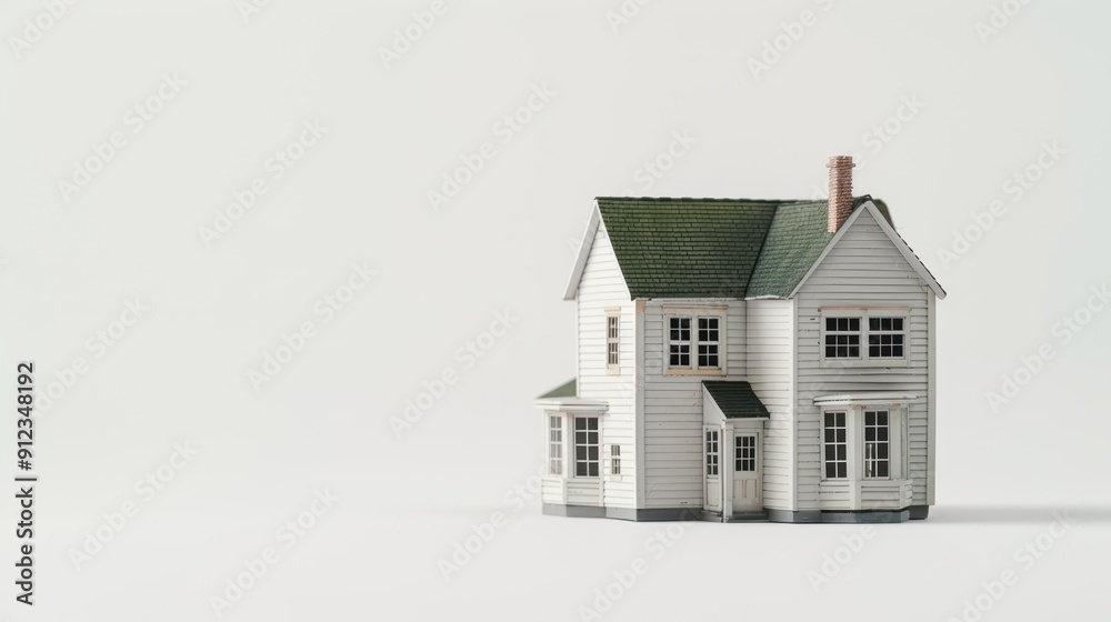 The white model house The white model house