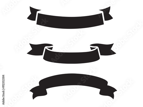 Ribbon collection set or decorative ribbon collection or ribbon element
