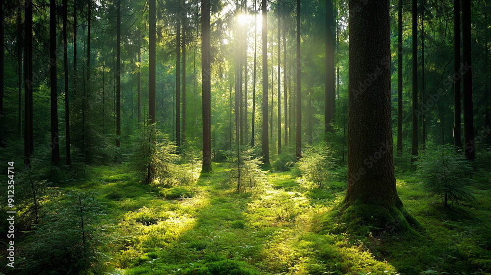 Fototapeta premium nature forest landscape