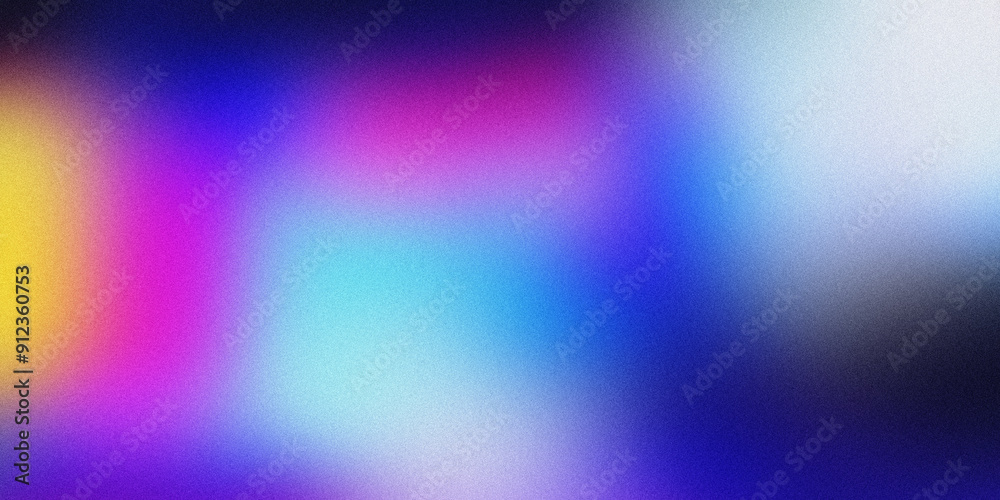 Grainy abstract background with a blend of blue, purple, yellow, and white textures