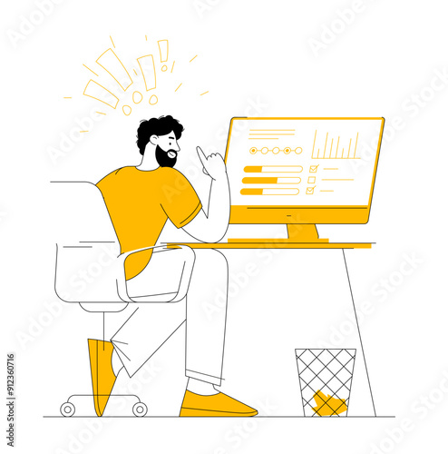 Concept of finding brilliant ideas.