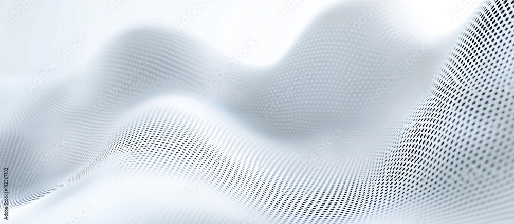 Abstract white wave background featuring a halftone dot pattern Futuristic digital design with a textured dot effect Abstract white wave background featuring a halftone dot pattern Futuristic digital design with a textured dot effect
