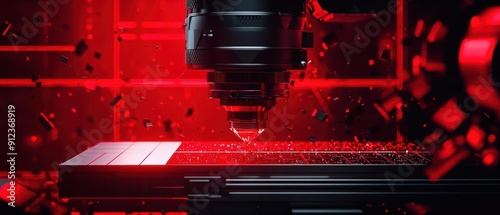 A hightech physics lab where researchers manipulate particles with magnetic fields illuminated by sunlight filtering through precisioncut skylights broken banner with copy space photo