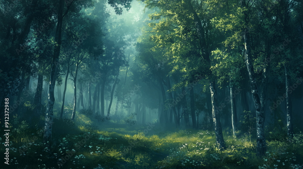 Fototapeta premium nature forest landscape