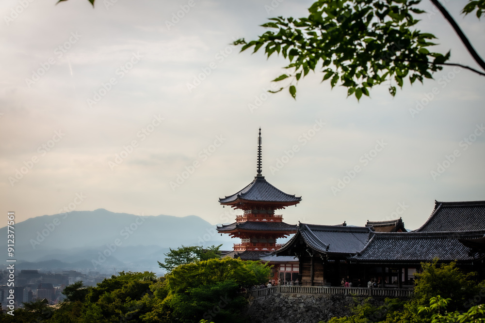 Temple Kiyomizu à Kyoto au Japon Temple Kiyomizu à Kyoto au Japon