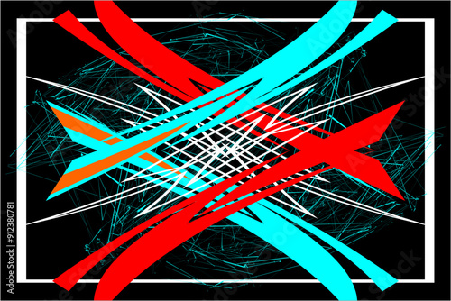 design vector background wrap racing with unique line patterns and a combination of bright colors that looks cool