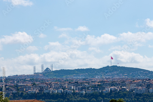 Vue sur la côte du Bosphore d'Istanbul en Turquie. photo